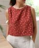 An Croptop - Đỏ chấm bi 