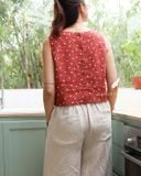 An Croptop - Đỏ chấm bi 