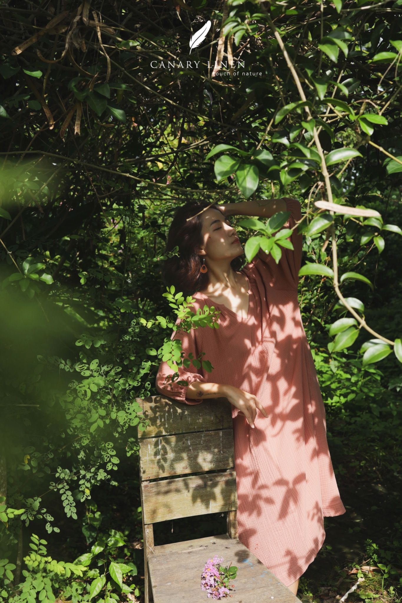  Flora Dress - Hồng dâu 