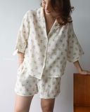  Mira Set - Hoa kem bông tím 