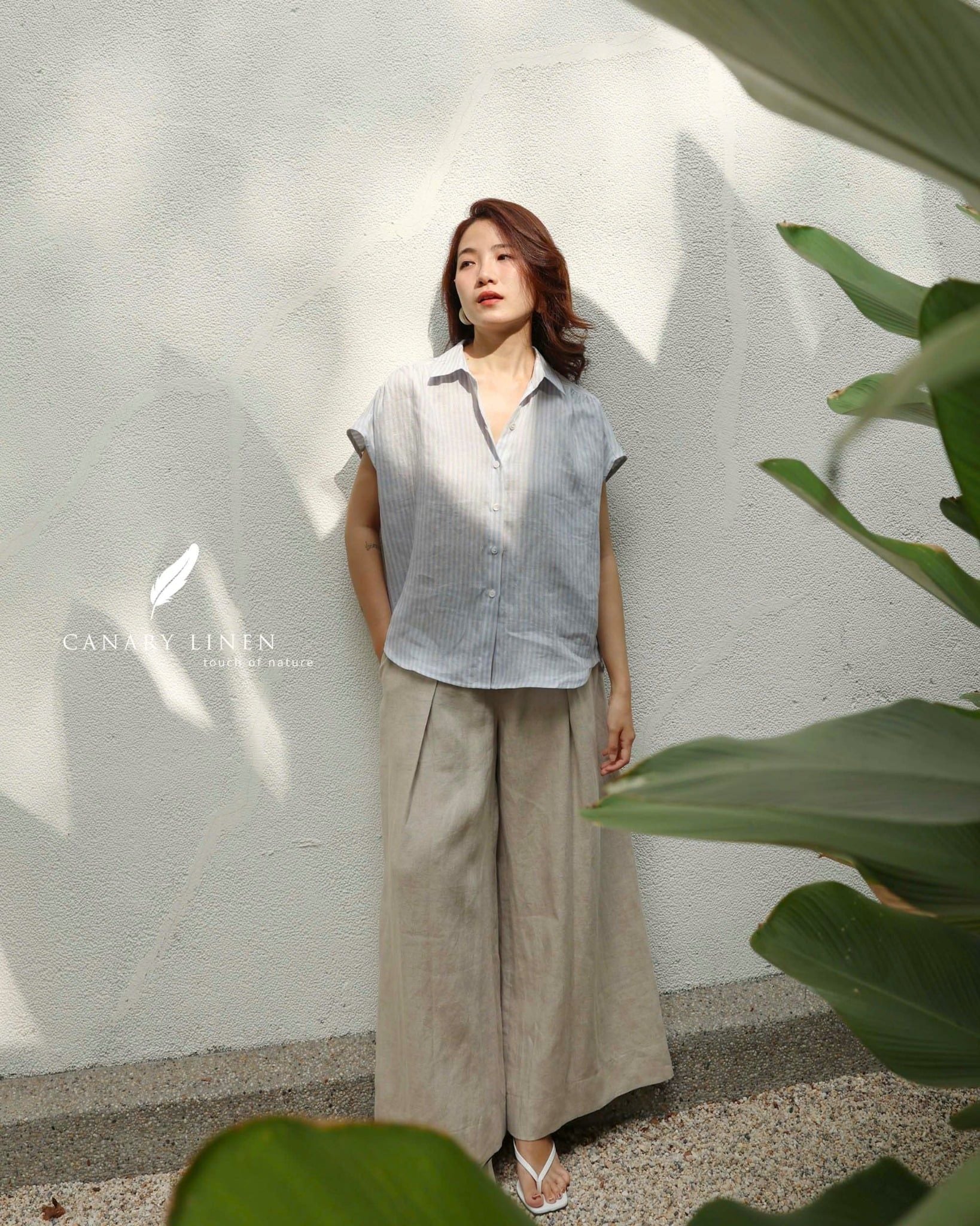  Gathie Shirt - Sọc xanh 