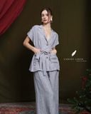  Eline Blazer - Xám đậm sọc 
