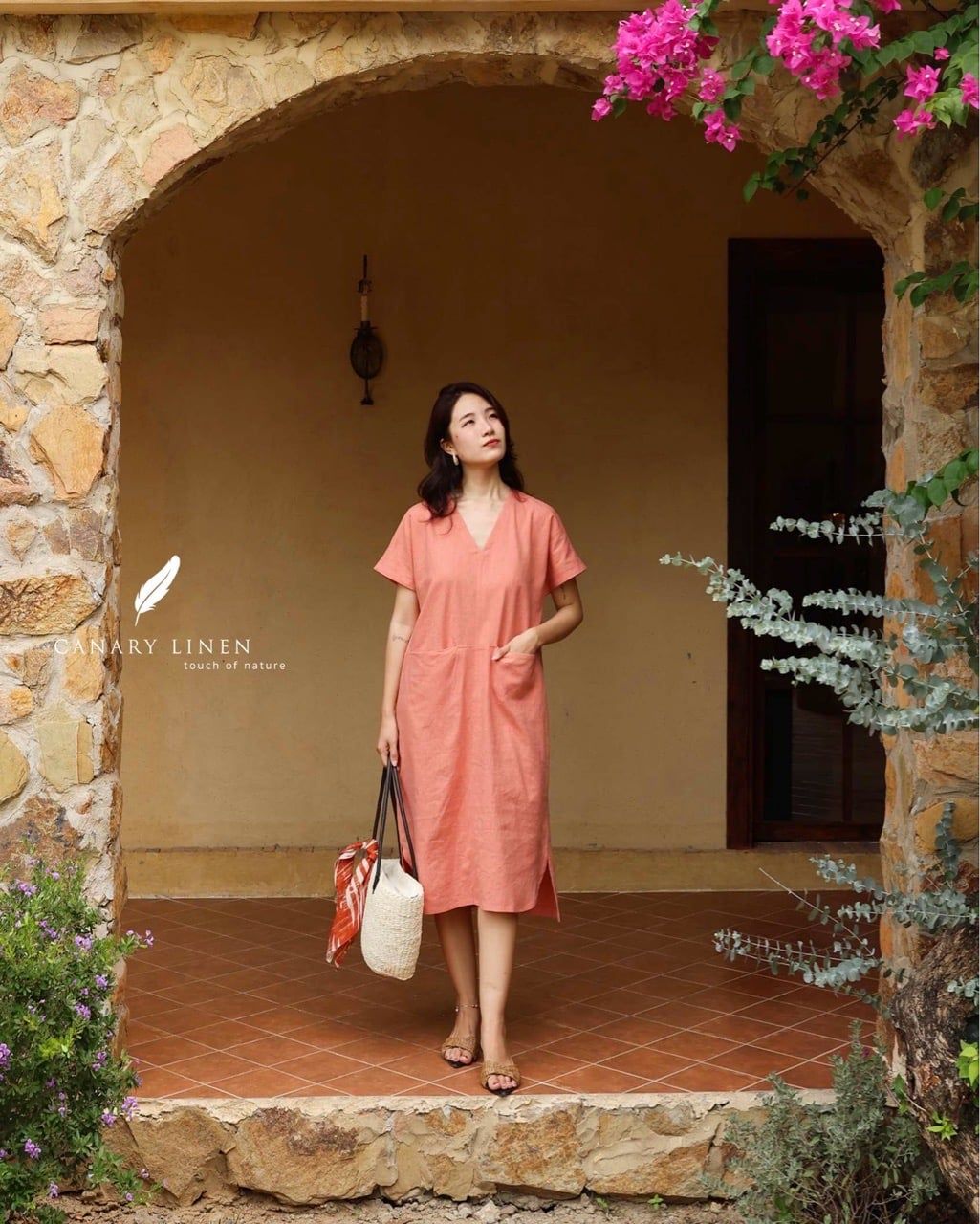  Vella Dress - Hồng cam 