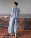  Wide Pants - Xanh nhạt 