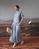  Wide Pants - Xanh nhạt 