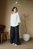  Nesi Top - Trắng chấm bi 