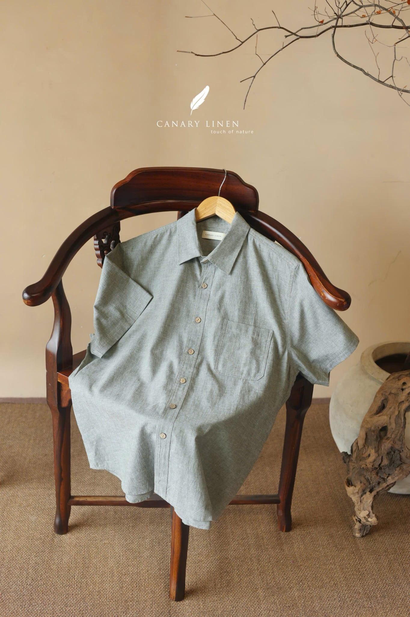  SharpLine Shirt - Xám 
