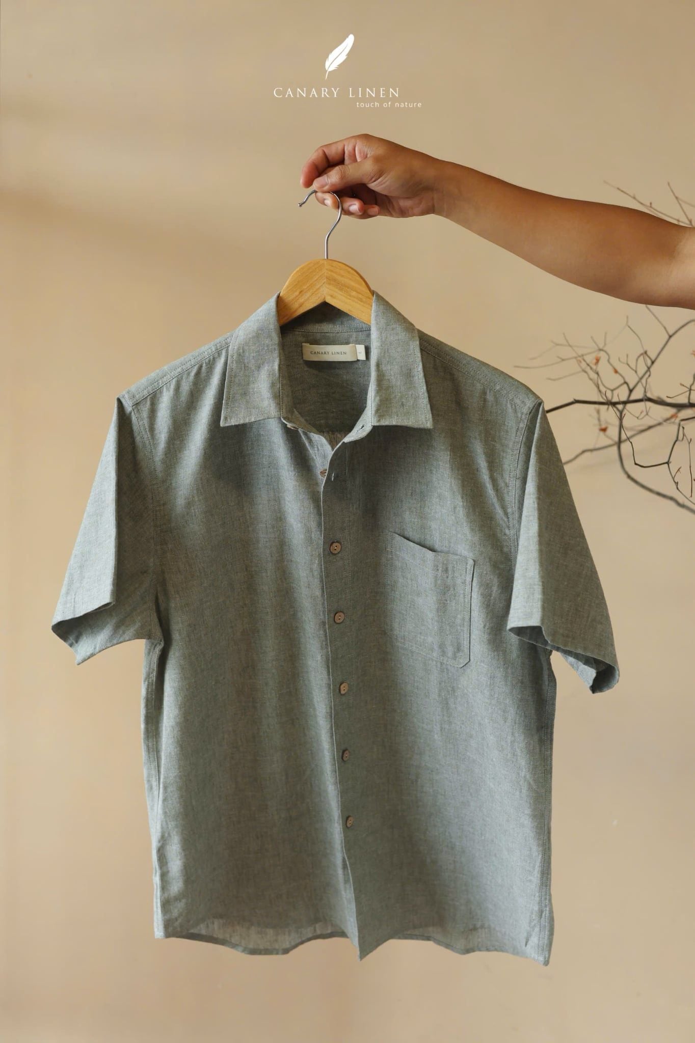  SharpLine Shirt - Xám 