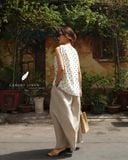  Muse Top - Trắng chấm bi 