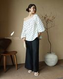  Nesi Top - Trắng chấm bi 