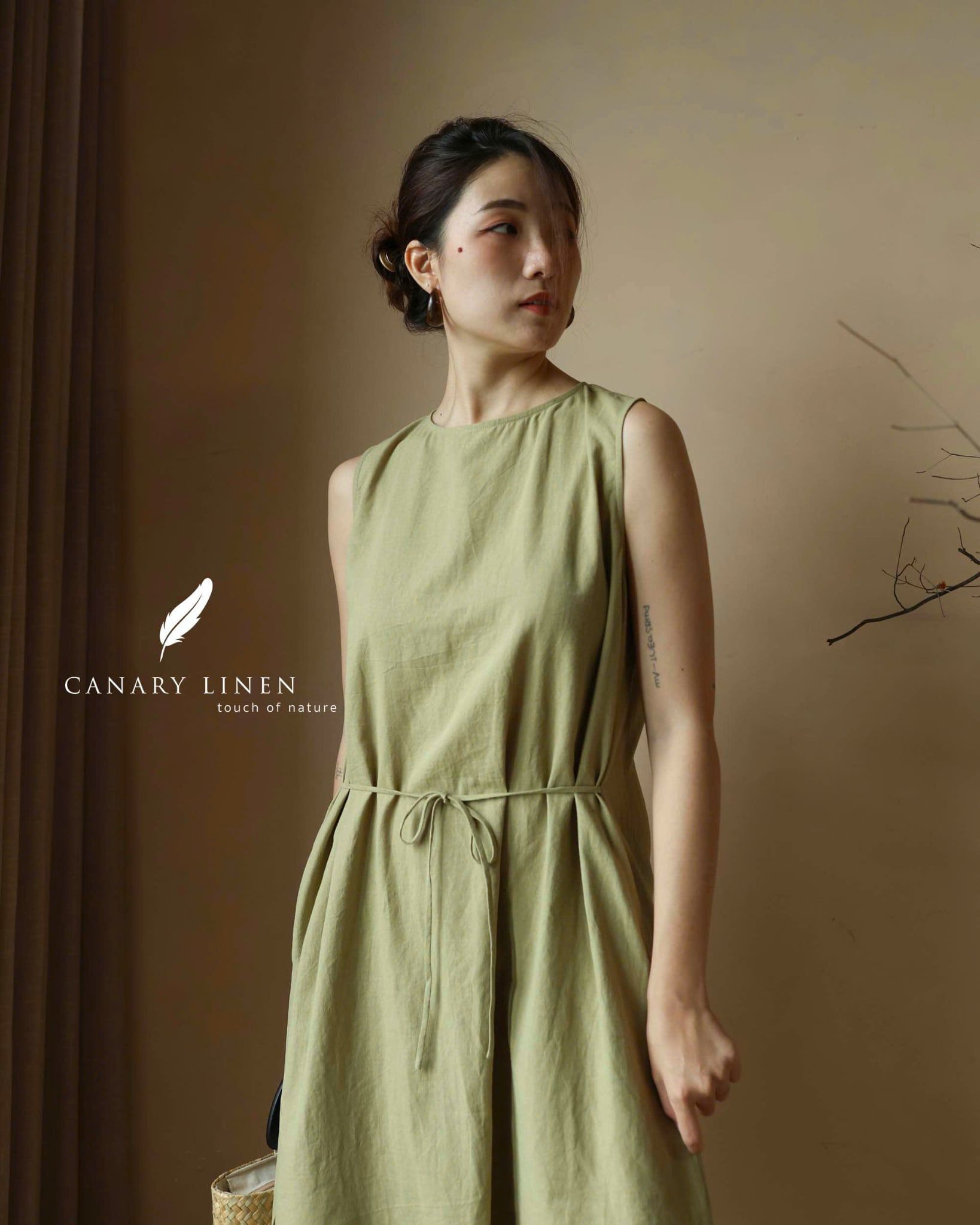  Rale Dress - Xanh Olive 