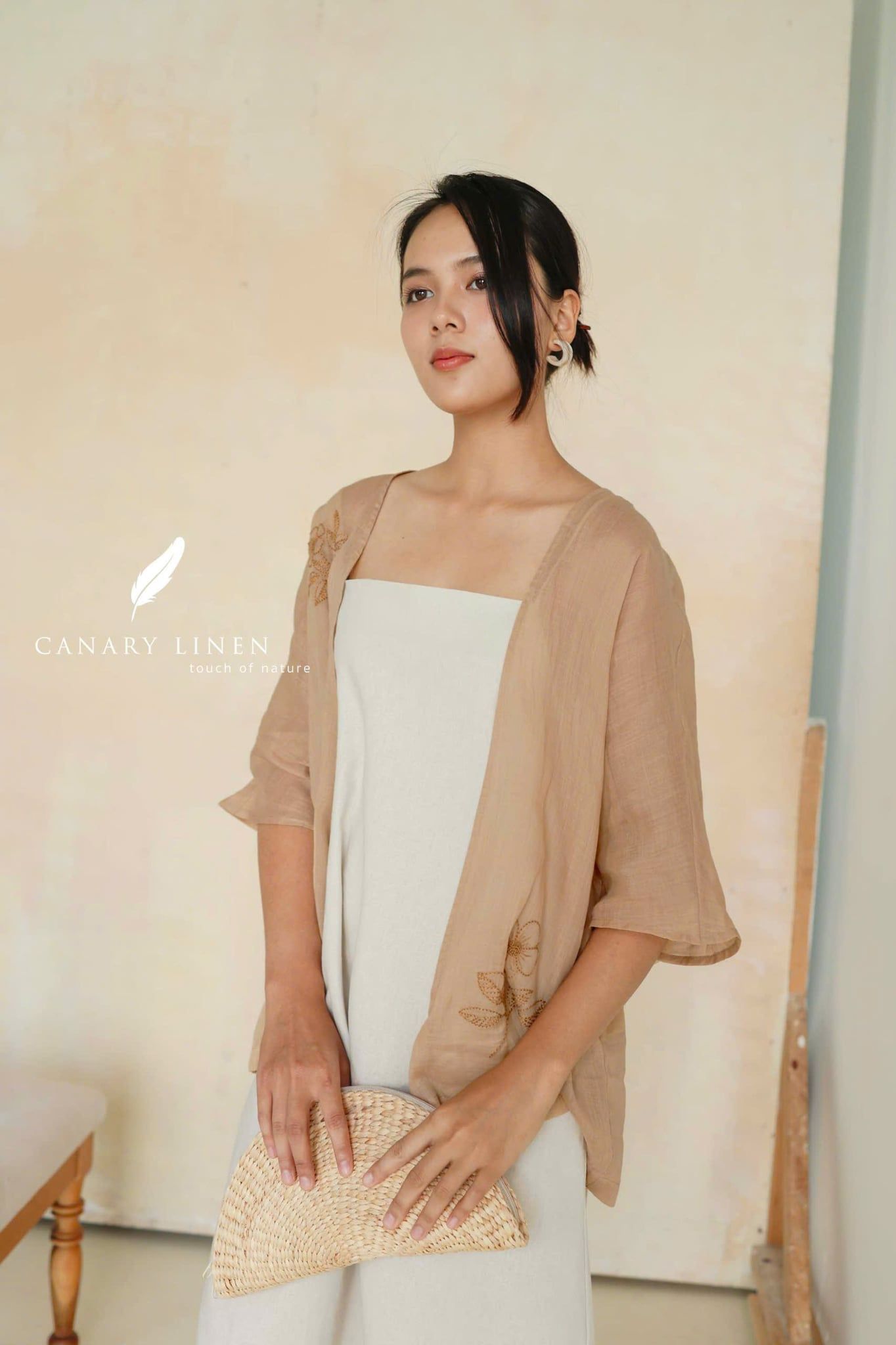  Elia Coat - Nâu be 