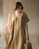  Leafa Dress - Xanh olive 