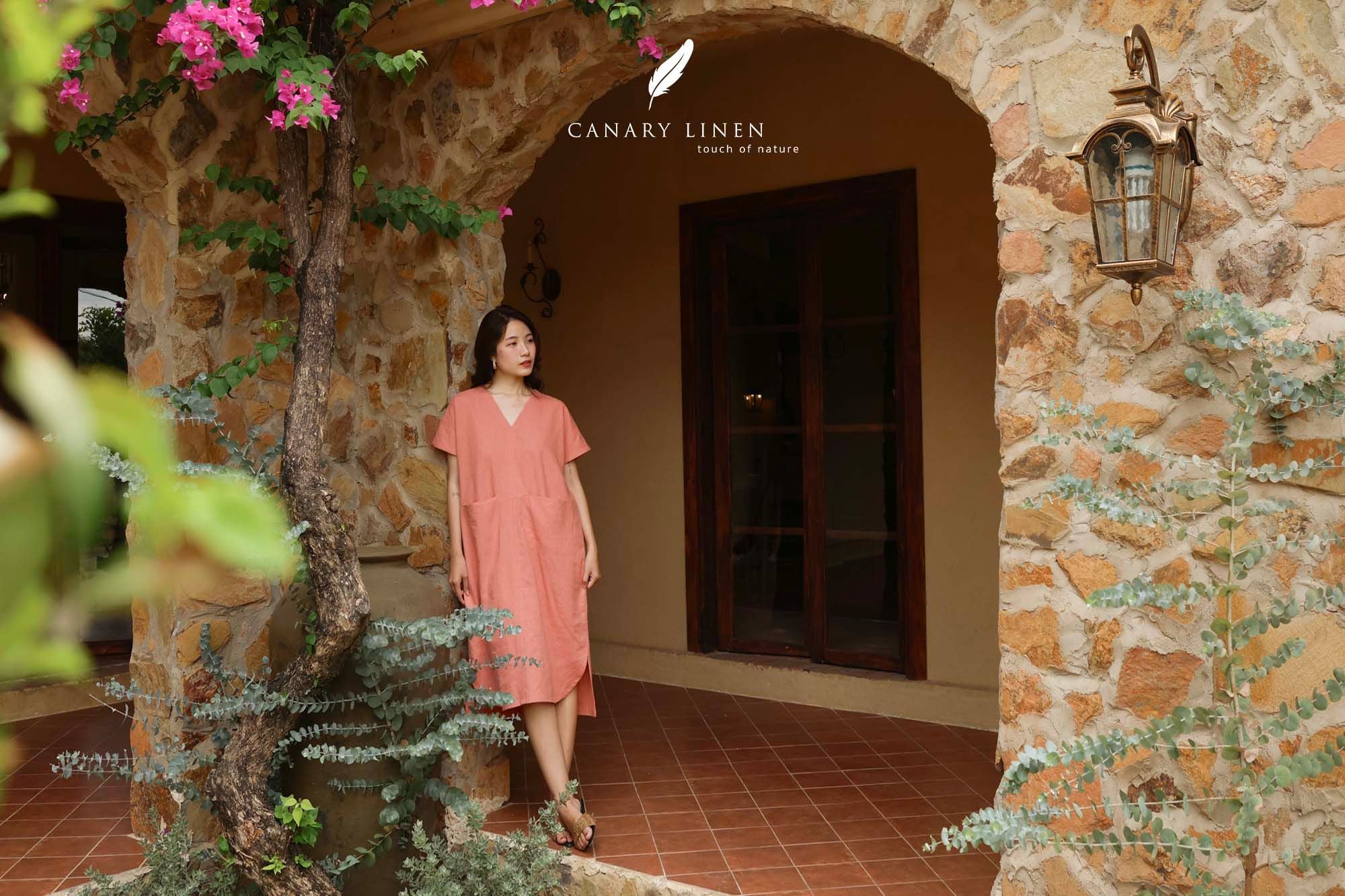  Vella Dress - Hồng cam 