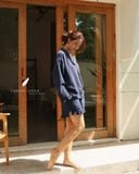  Ruffe Set - Xanh navy 