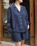  Ruffe Set - Xanh navy 