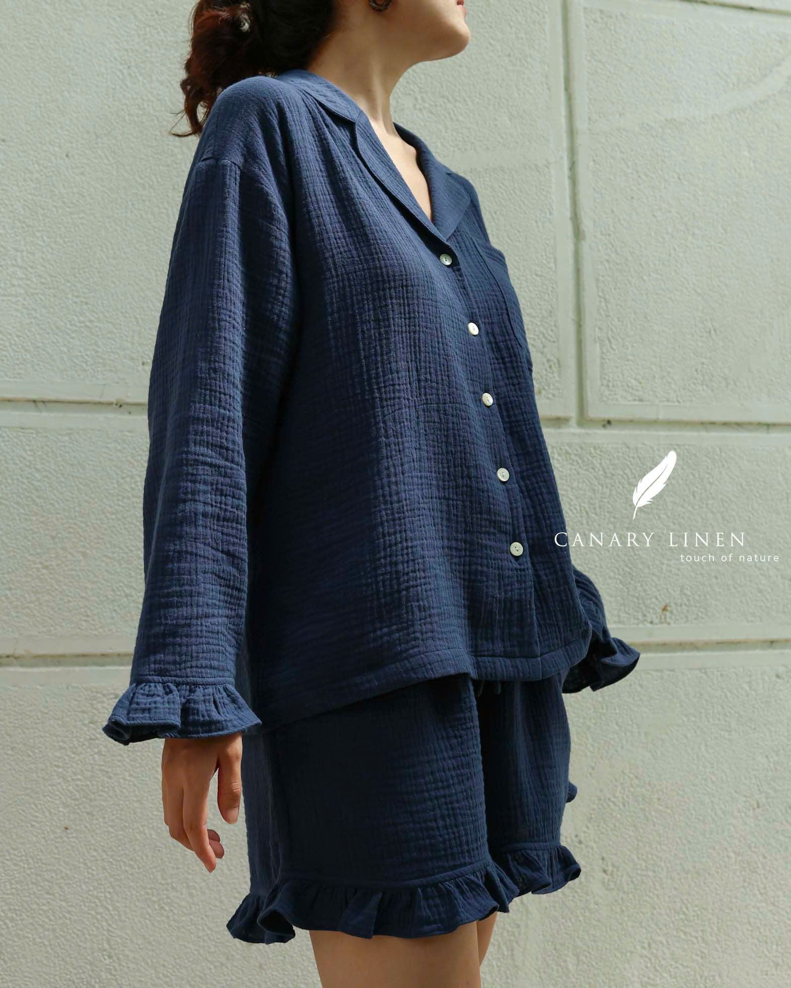  Ruffe Set - Xanh navy 