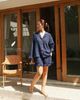  Ruffe Set - Xanh navy 