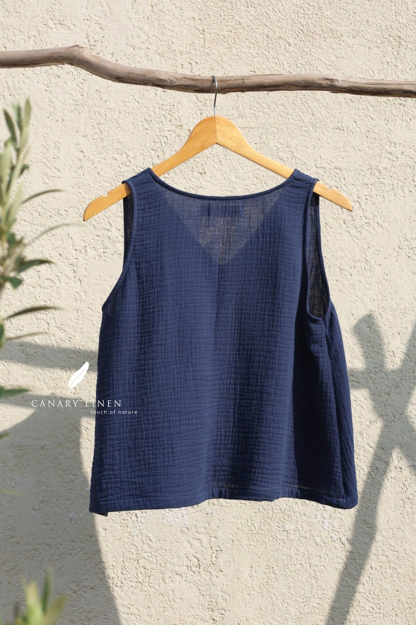  Áo Bình Vy - Xanh navy 