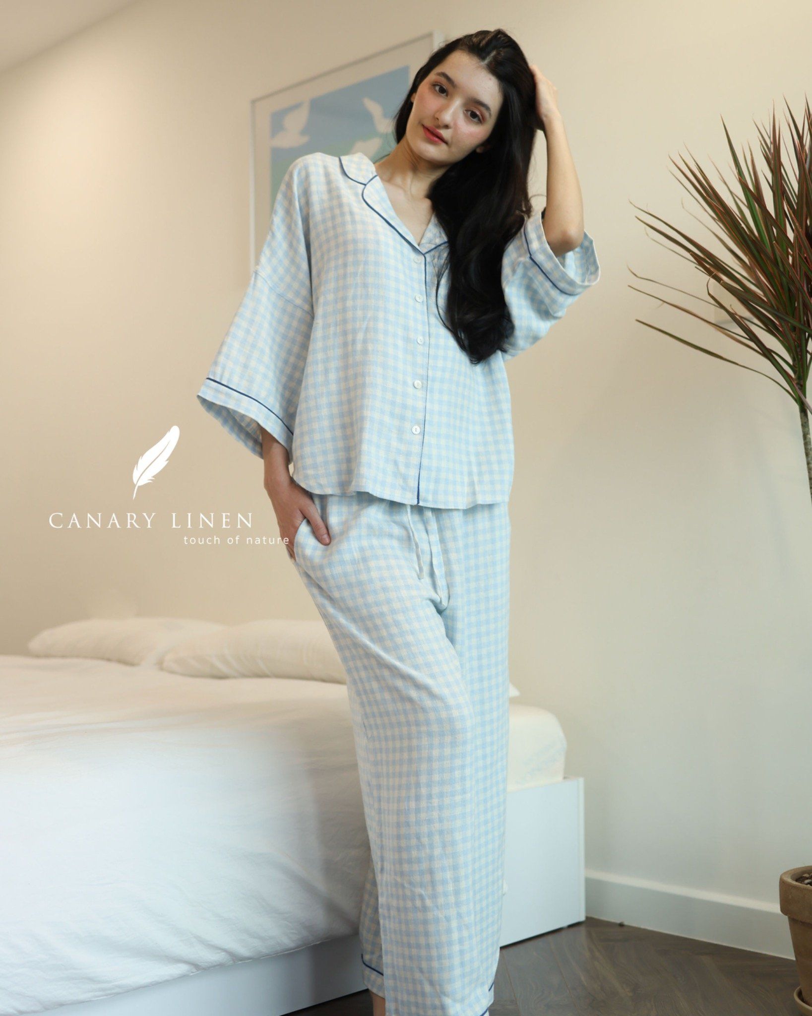  Calma Set - Caro xanh dương 