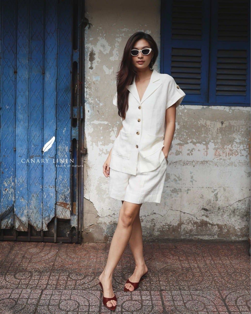  Eline Blazer - Trắng 