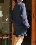  Ruffe Set - Xanh navy 