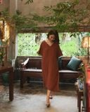  Celia Dress - Nâu cà phê 