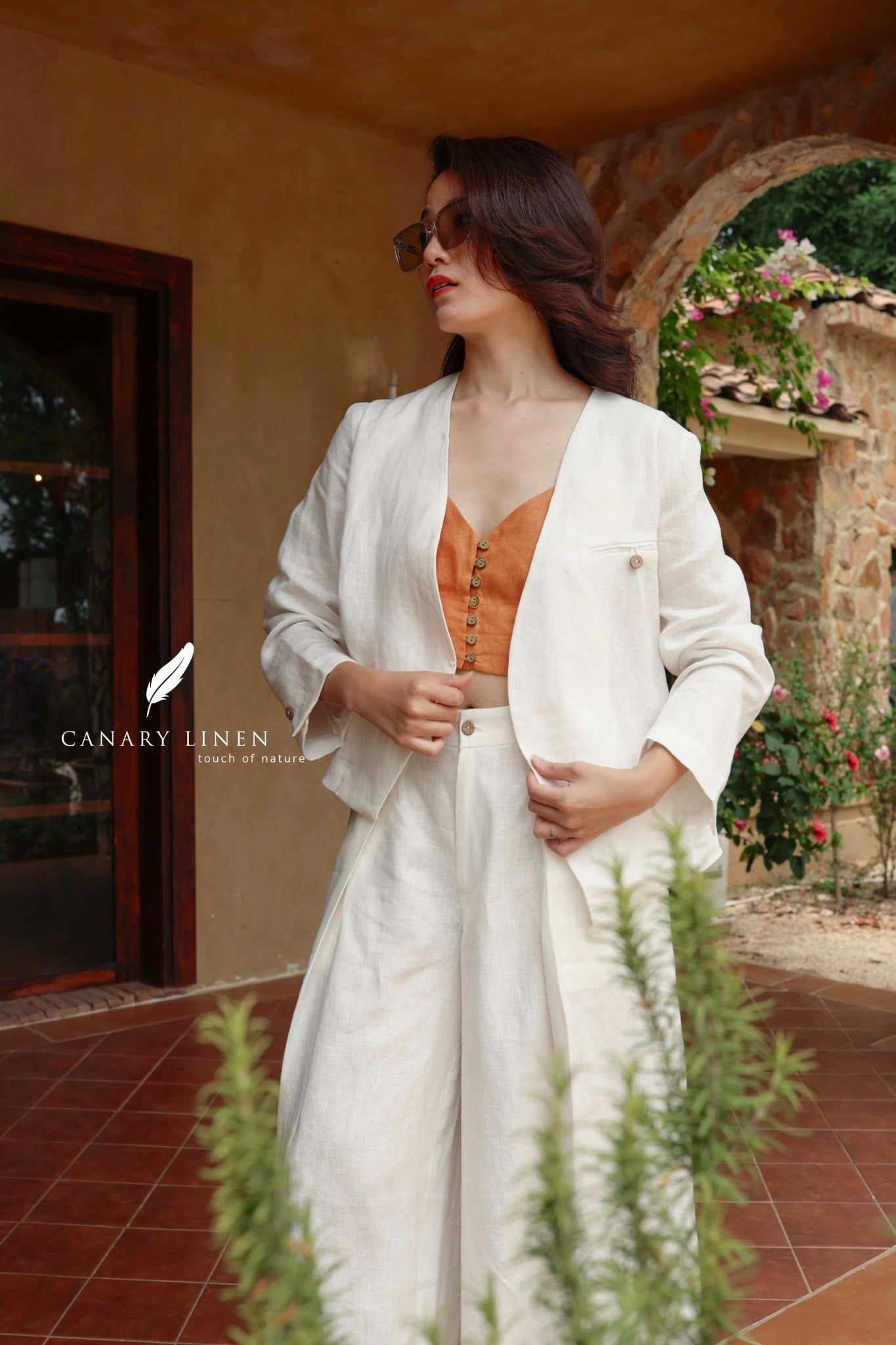  Kaia Blazer - Trắng 