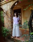  Gathie Shirt - Sọc Tím 