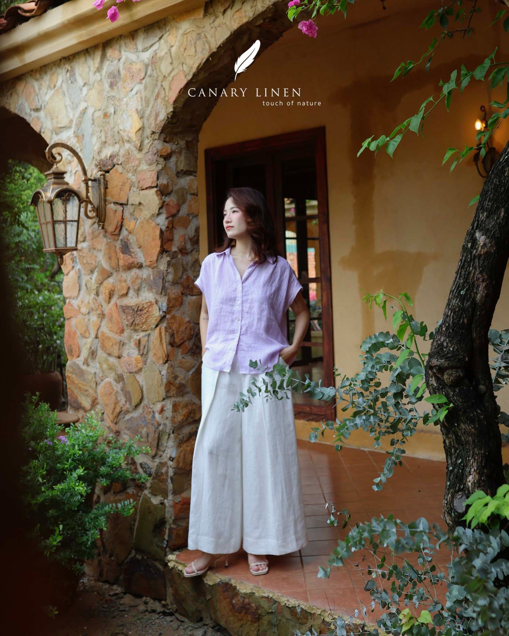  Gathie Shirt - Sọc Tím 