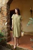  Vella Dress - Xanh Olive 