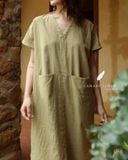  Vella Dress - Xanh Olive 