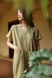  Vella Dress - Xanh Olive 