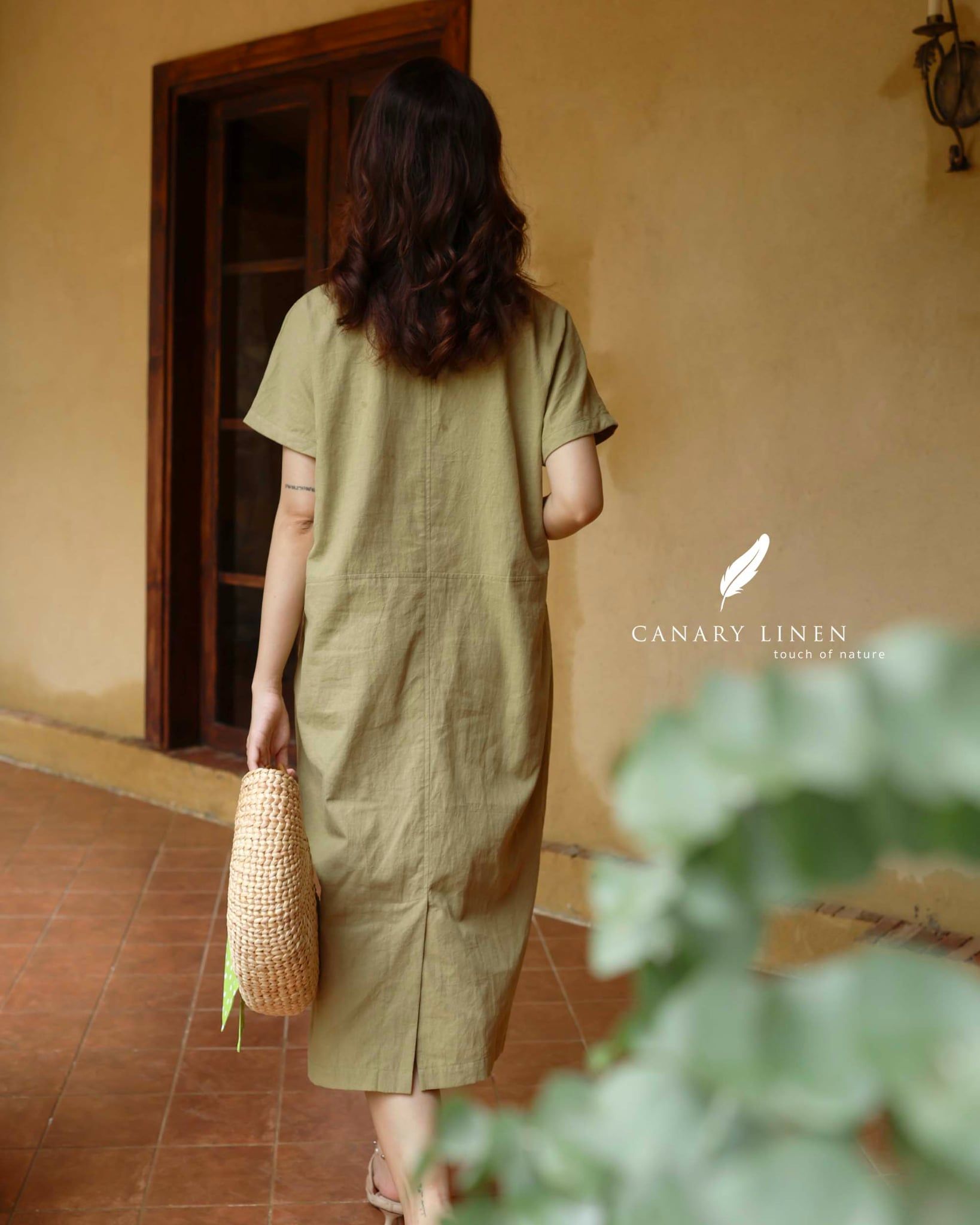  Vella Dress - Xanh Olive 