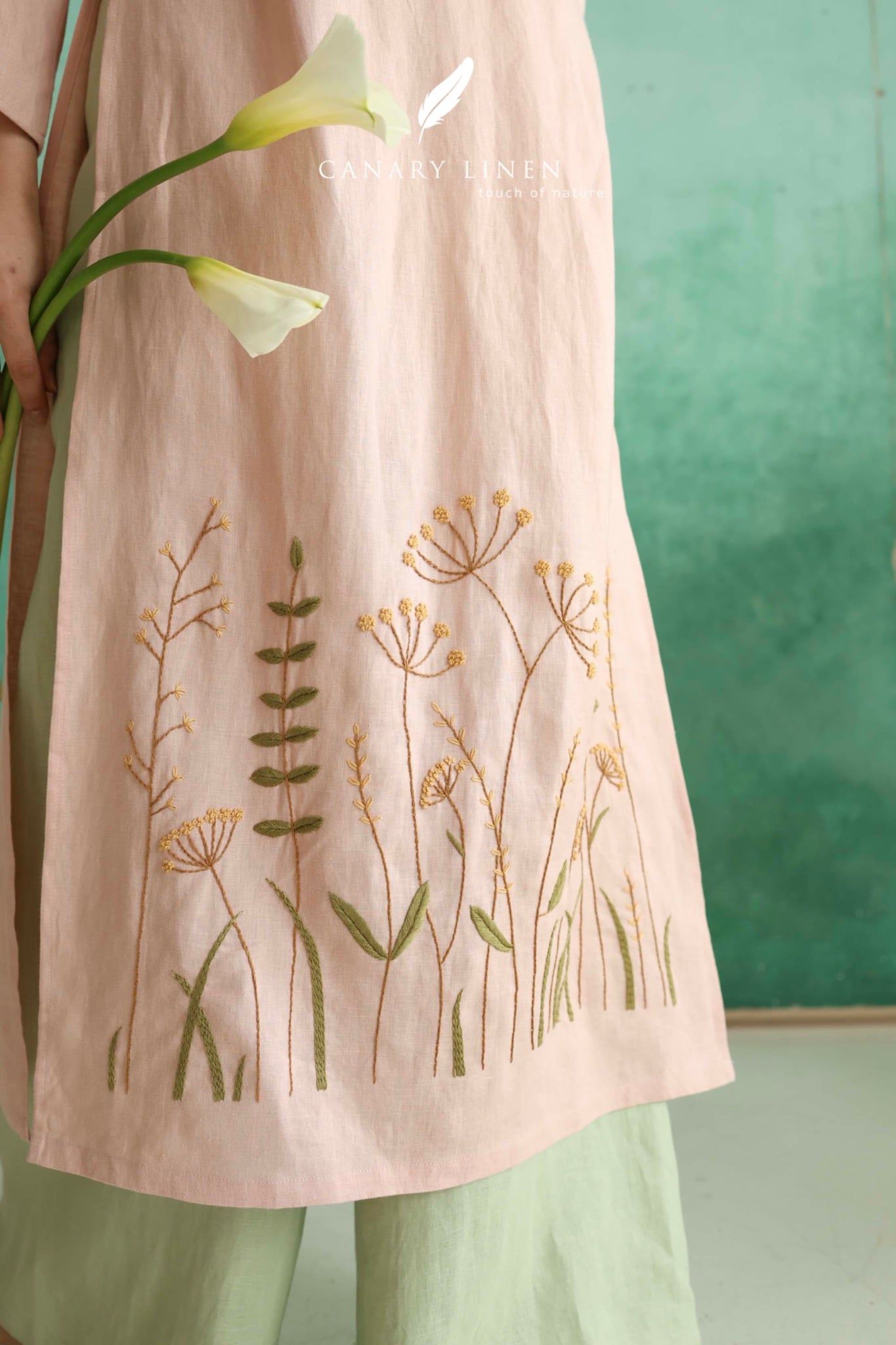  Áo dài cổ tròn - Nhu Phong 