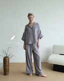  Calma Set - Xám chuột viền xanh 