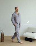  Men - Cove Set - Xám viền xanh indigo 