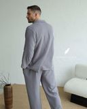  Men - Cove Set - Xám viền xanh indigo 