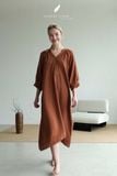  Clara Dress - Nâu cà phê 