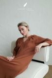  Clara Dress - Nâu cà phê 