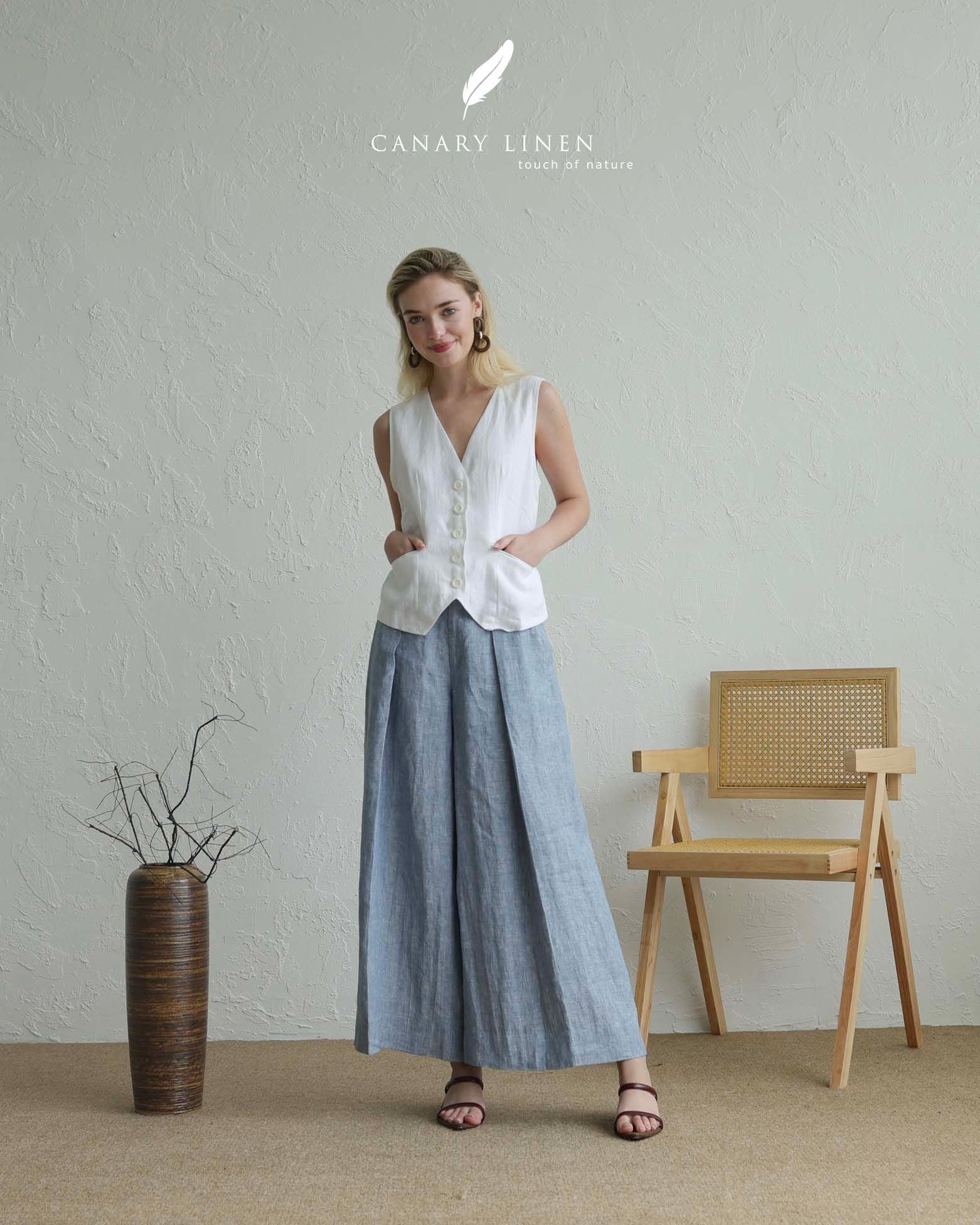  Wide Pants - Xanh nhạt 