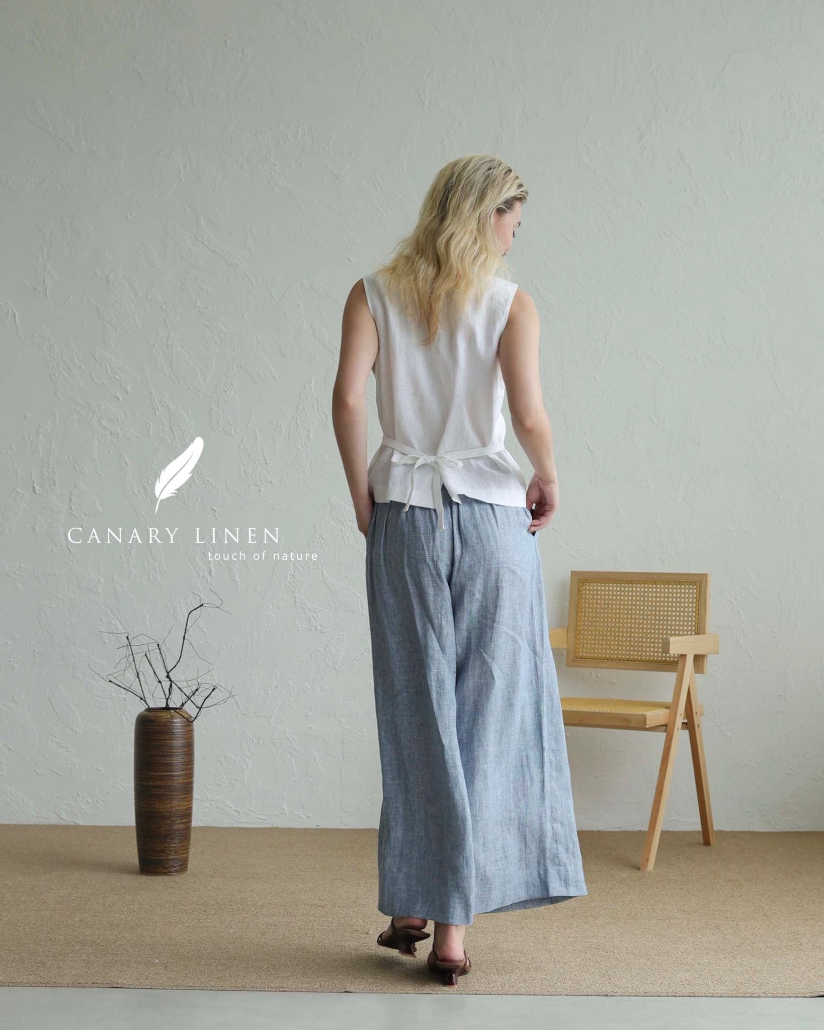  Wide Pants - Xanh nhạt 