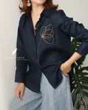  Poppin Shirt - Xanh navy 