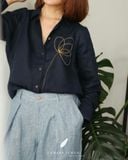  Poppin Shirt - Xanh navy 