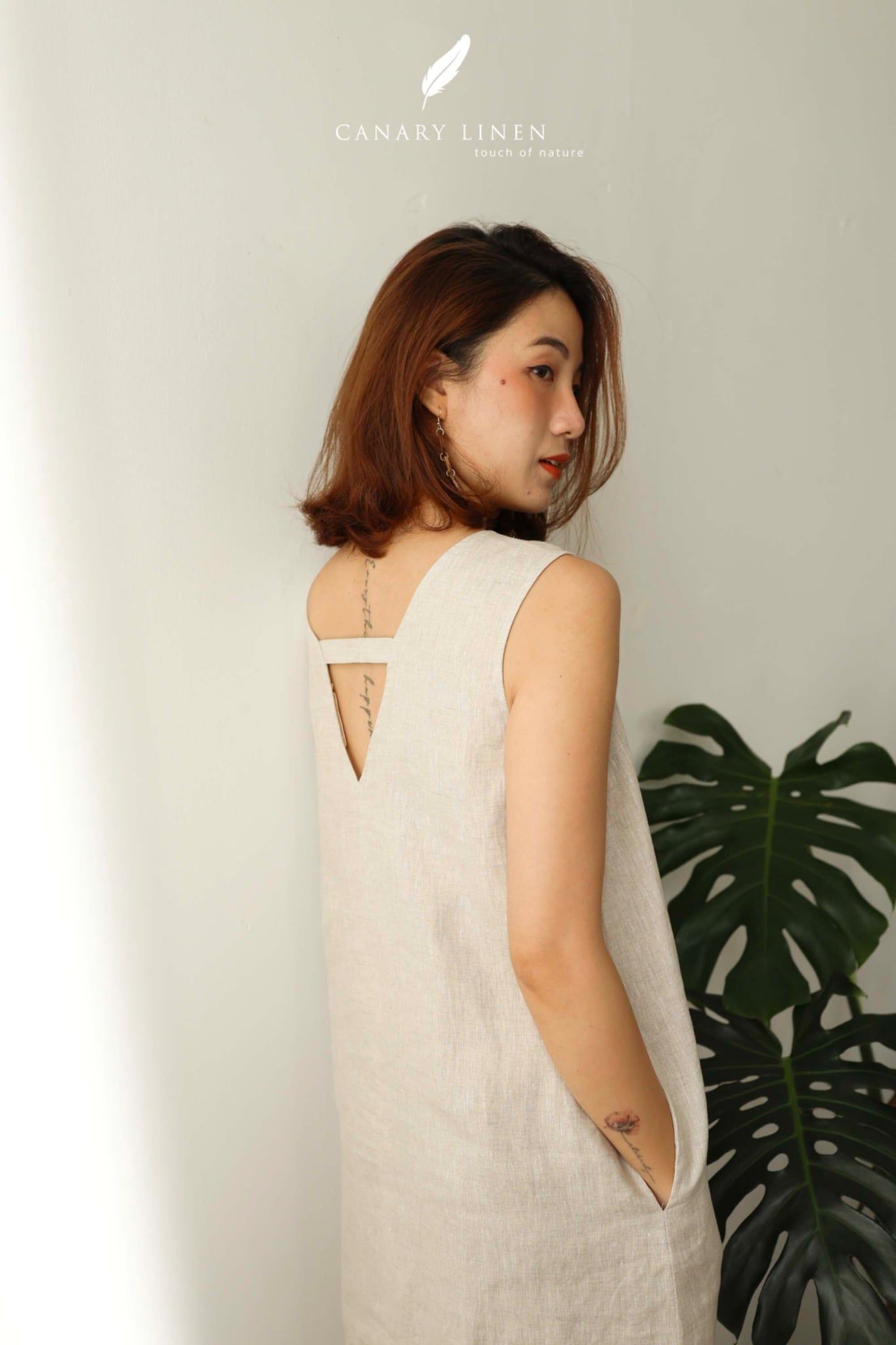  Bloom V Dress - Muối tiêu 