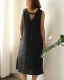  Bloom V Dress - Đen 