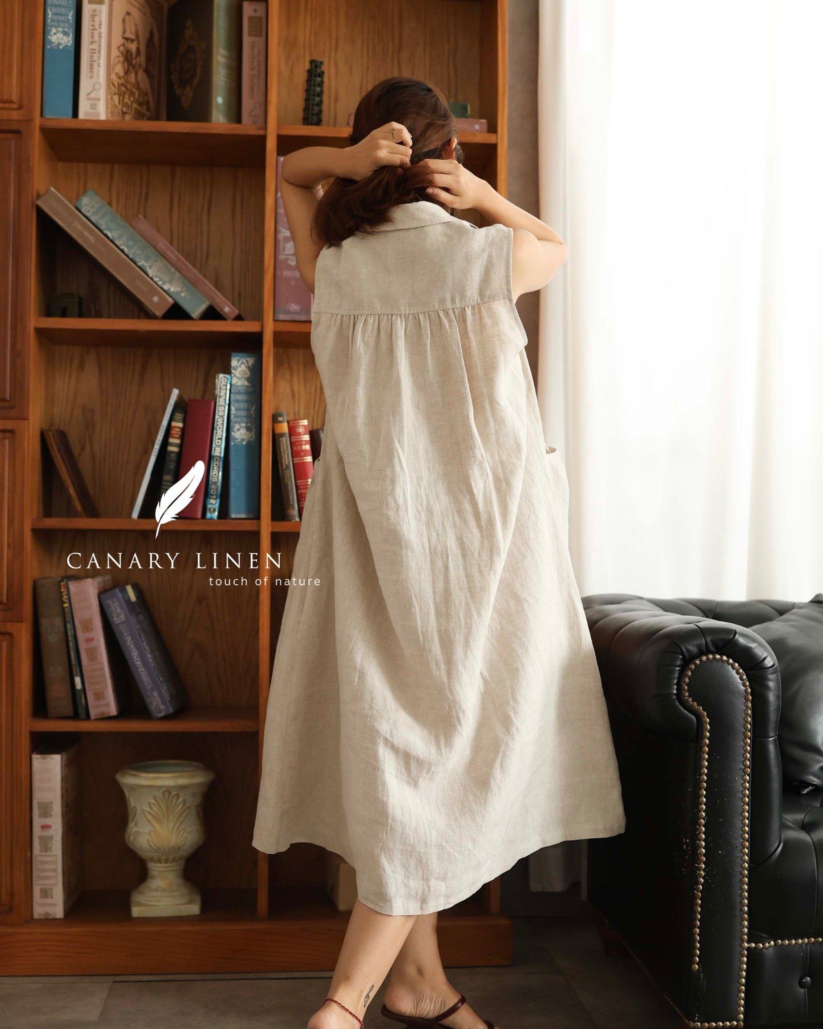  Pleat Dress - Muối tiêu 