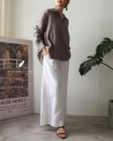  Back Bloom Shirt - Tím môn 