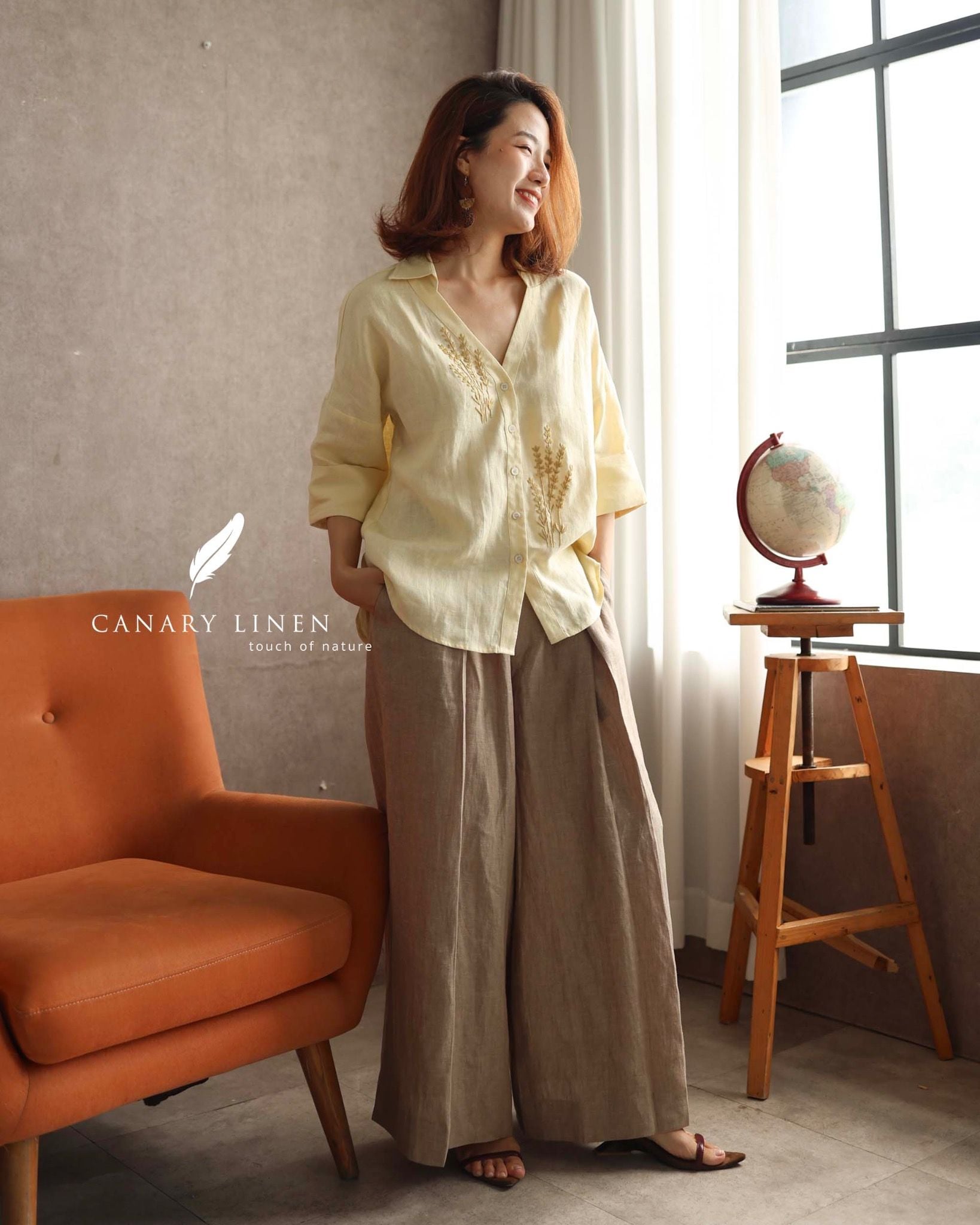  Lavender Shirt - Vàng pastel 