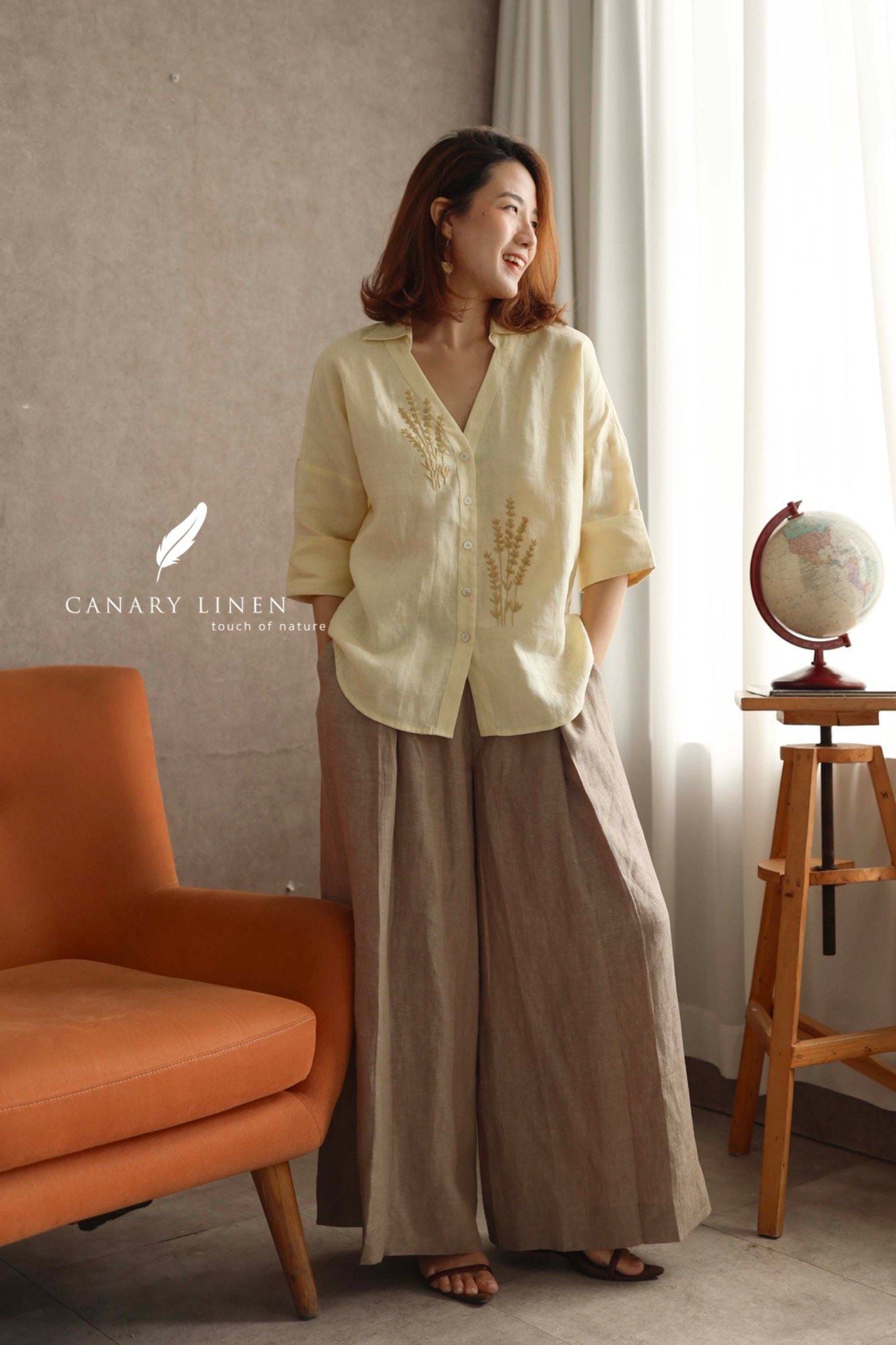  Lavender Shirt - Vàng pastel 